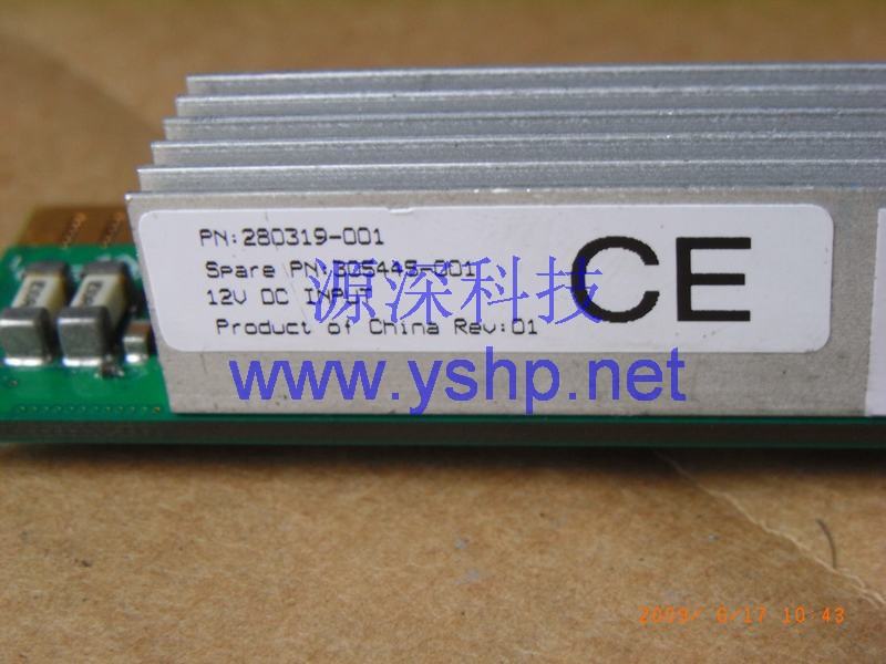 上海源深科技 上海 HP ProLiant DL360G3服务器CPU调压模块 HP DL360 G3 CPU VRM 305445-001 高清图片