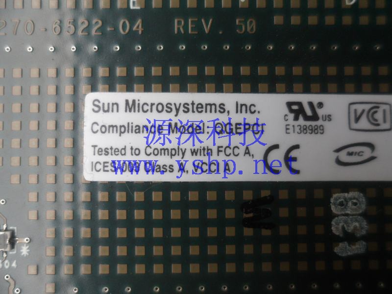 上海源深科技 上海 SUN 原装 PCI-X 4口千兆网卡 X4445A 501-6738 501-6522  高清图片