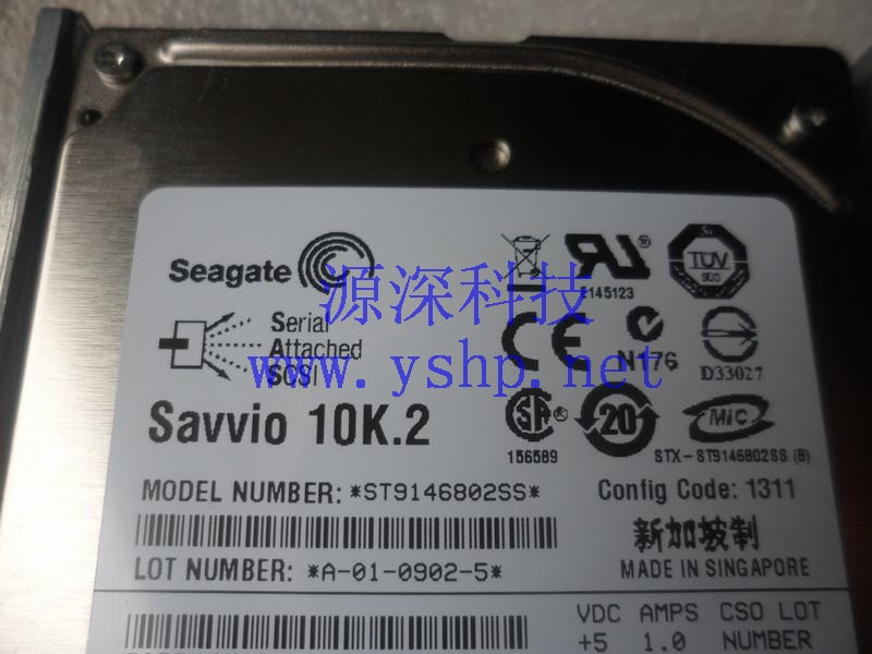 上海源深科技 上海 DELL 原装 146G 10K SAS硬盘 ST9146802SS 9F6066-041 CM318 高清图片