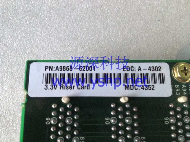 上海源深科技 上海 服务器 PCI-X 提升板 3.3v 扩展卡 A9868-62001 高清图片