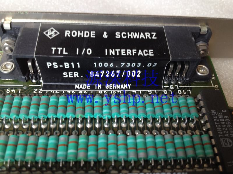 上海源深科技 上海 ROHDE SCHWARZ TTL IO INTERFACE PS-B11 1006.7303.02 高清图片