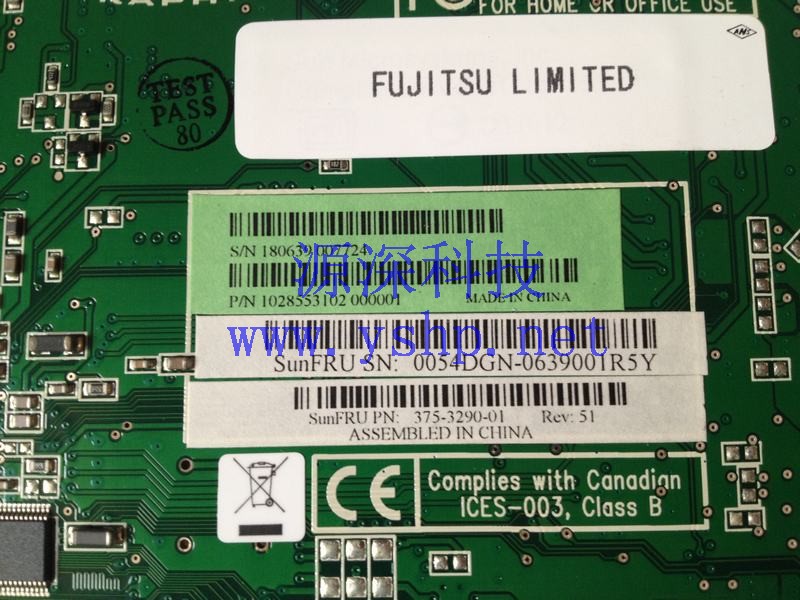 上海源深科技 上海 FUJITSU PRIMEPOWER小型机显卡 375-3290-01 高清图片