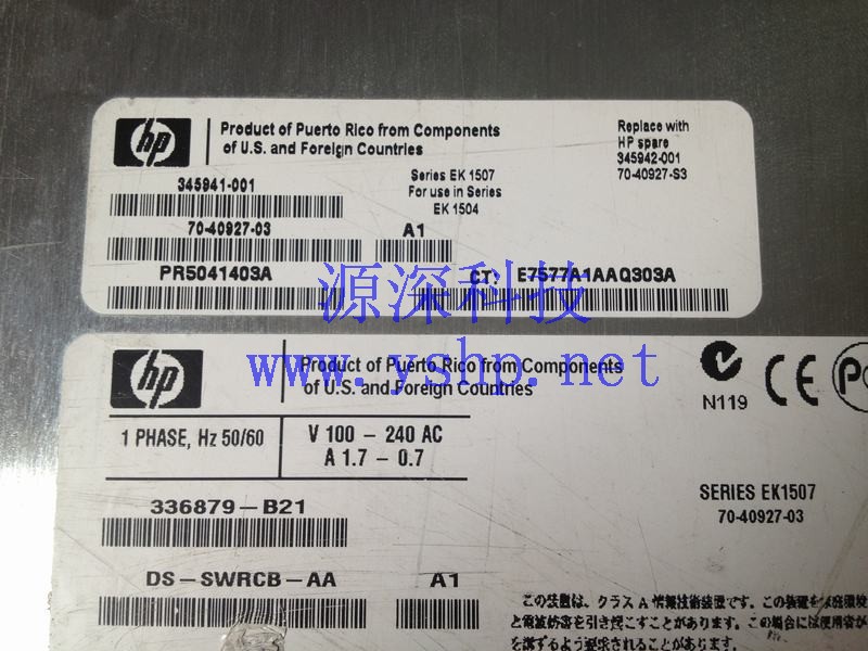 上海源深科技 上海 HP HSV100 EVA3000控制器整机 无电池 336879-B21 DS-SWRCB-AA 54-30508-04 高清图片