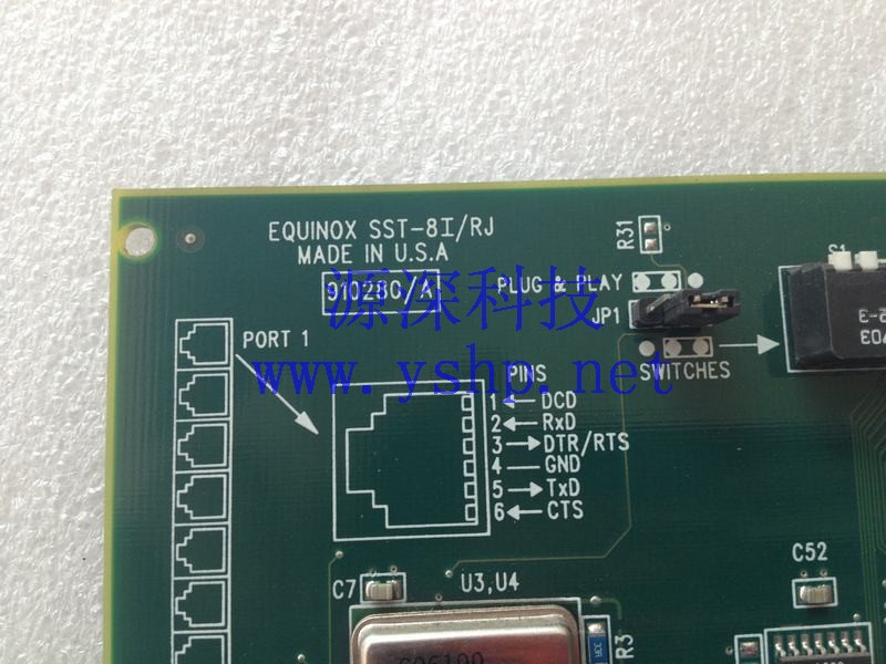 上海源深科技 上海 EQUINOX 8口串口卡 SST-8I/RJ 910280A 950280 高清图片