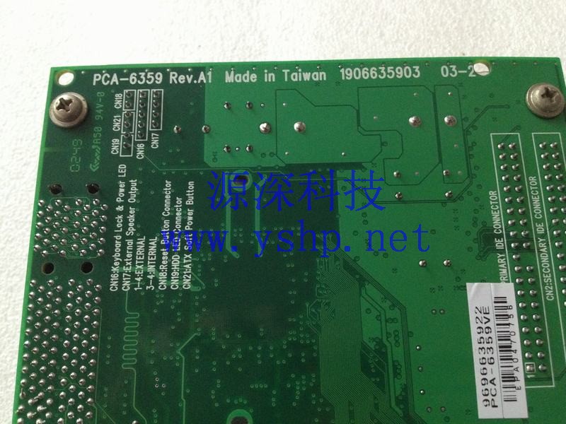 上海源深科技 上海 ADVANTECH 研华工控机 主板 PCA-6359 REV.A1 带网口 PCA-6359VE 高清图片