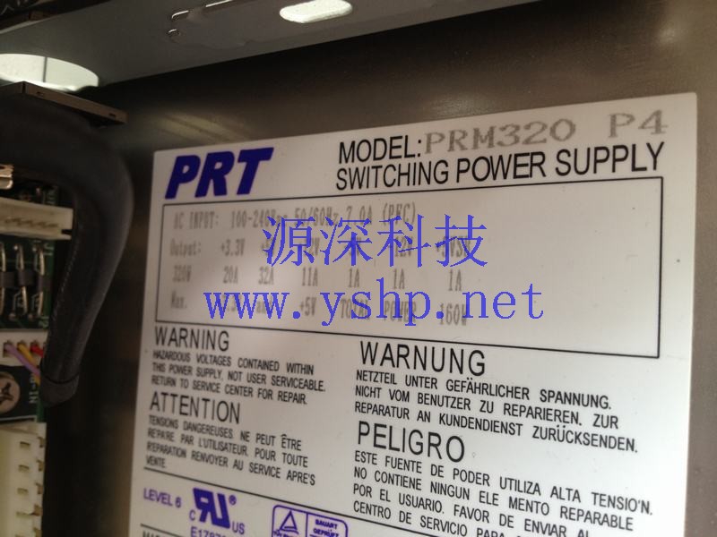 上海源深科技 上海 工控机专用电源 PRT MODEL: PRM320 P4 高清图片