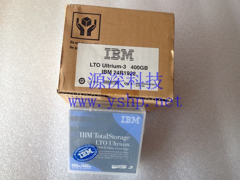 上海源深科技 上海 全新盒装 IBM TotalStorage LTO Ultrium LTO3 400GB/800GB 磁带 24R1922 高清图片