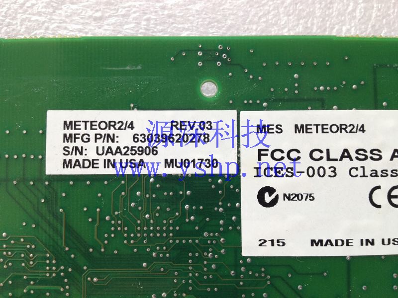 上海源深科技 MATROX 图像采集卡 Meteor_II 750-03 REV.A METEOR2/4 REV.03 63039620278 高清图片