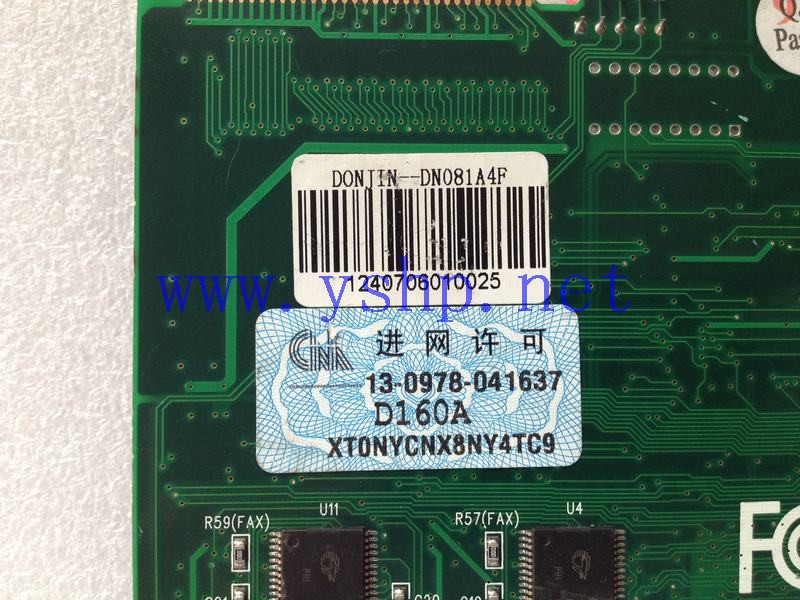 上海源深科技 上海 语音卡 D081A-PCI REV 2.5 DONJIN-DN081A4F D160A 高清图片