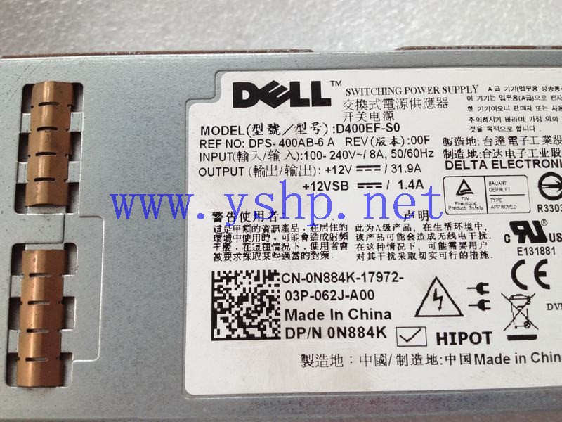 上海源深科技 上海 DELL PowerEdge T310 服务器冗余电源 D400EF-S0 DPS-400AB-6A N884K 高清图片