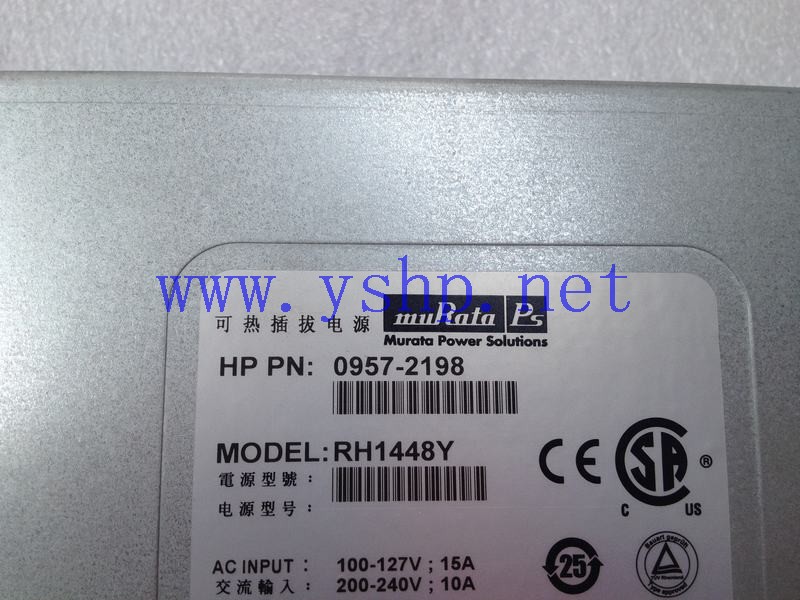 上海源深科技 上海 HP Integrity rx6600小型机服务器电源 RH1448Y 0957-2198 高清图片