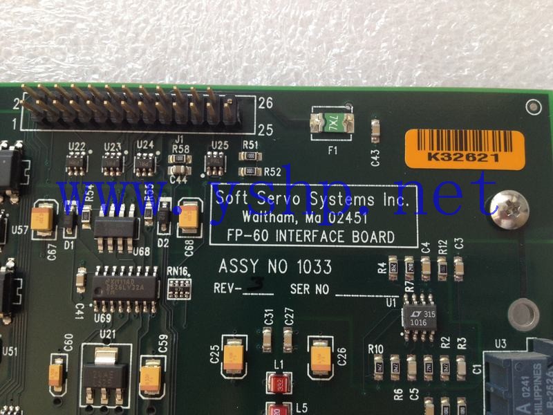 上海源深科技 上海 Soft Servo Systems FP-60 INTERFACE BOARD FB60-1033-03 高清图片