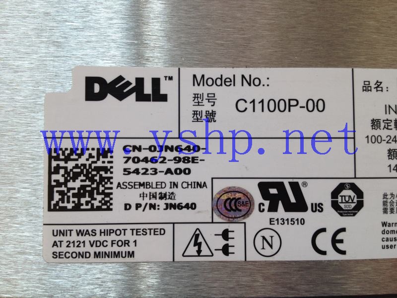 上海源深科技 上海 DELL PowerEdge R905服务器电源 C1100P-00 JN640 高清图片