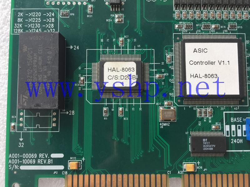 上海源深科技 PCBASED I/O Board A001-00069 A001-10069 REV.B1 ASIC Controller V1.1 HAL-8063 高清图片