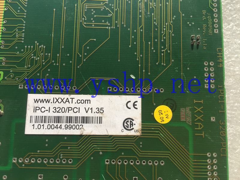 上海源深科技 IXXAT iPC-I 320/PCI V1.35 CAN Controller Card JG980501 Brd. Rev. 1.1a 高清图片