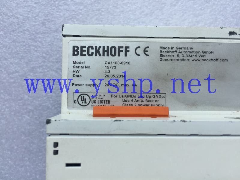 上海源深科技 BECKHOFF UPS MODULE POWER SUPPLY CX1100-0910 高清图片