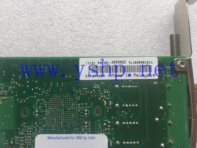 上海源深科技 IBM 5768 PCI-E双口千兆光纤网卡 46K6602 高清图片