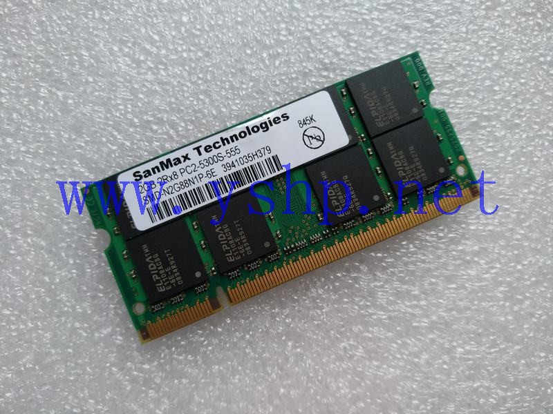 上海源深科技 笔记本内存 2GB 2RX8 PC2-5300S-555 高清图片