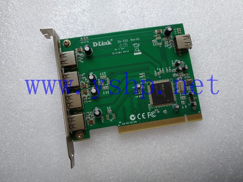 上海源深科技 D-LINK 4口PCI USB扩展卡 DU-520 REV A3 高清图片