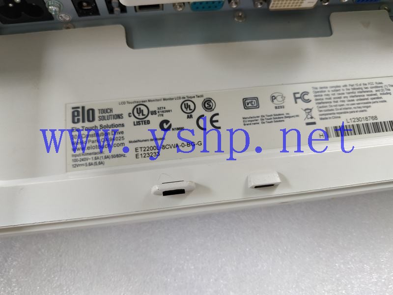 上海源深科技 ELO TOUCH SOLUTIONS 触摸显示器 ET2200L-8CWA-0-BG-G E123233 高清图片