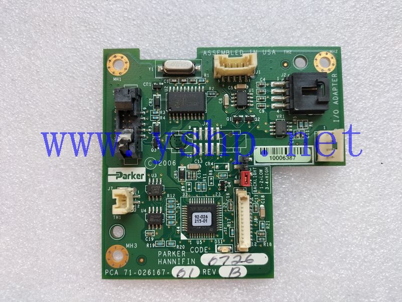 上海源深科技 工业板卡 PARKER HANNIFIN HP I/O ADAPTER 71-026167-01 REV.B 高清图片